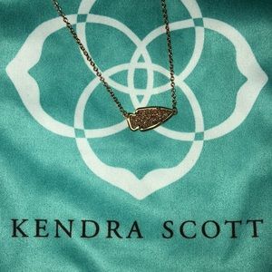 Kendra Scott Rose Gold Drusy Arrow Necklace!
